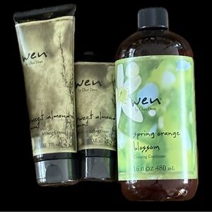 WEN Sweet Almond Mint and Spring Orange Blossom Set